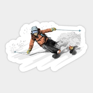 Ski Sticker